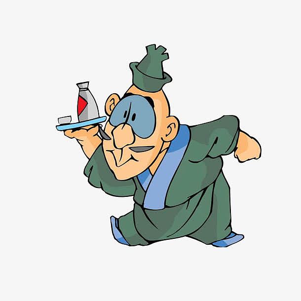 端着酒水的店小二