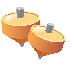 h5素材矢量陀螺