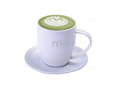 实物抹茶咖啡