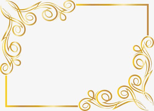 金色花纹框架