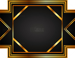金色线条框架