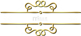 金色线条框架