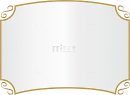 金色线条框架