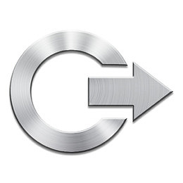 注销Brushed-Metal-icons