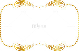 金色树叶框架