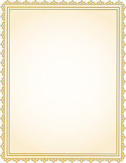 金色大气花边框架