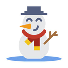 冬季可爱雪人