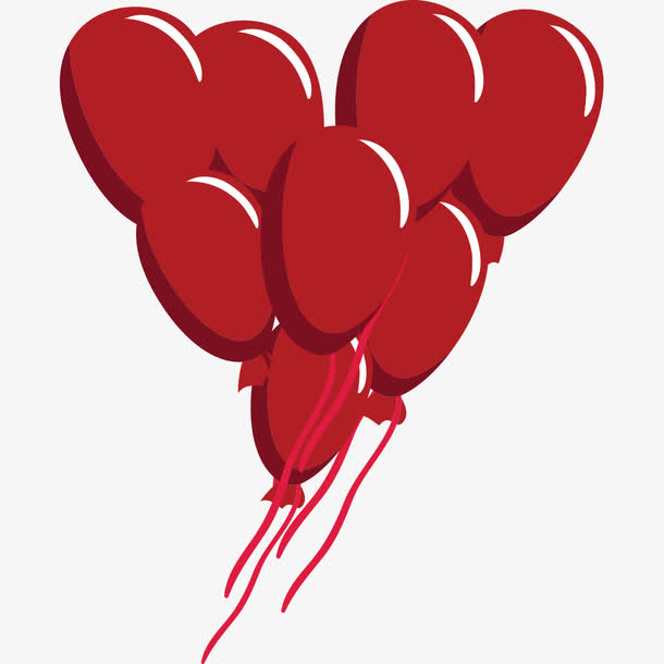 红色的气球素材免费下载_觅元素