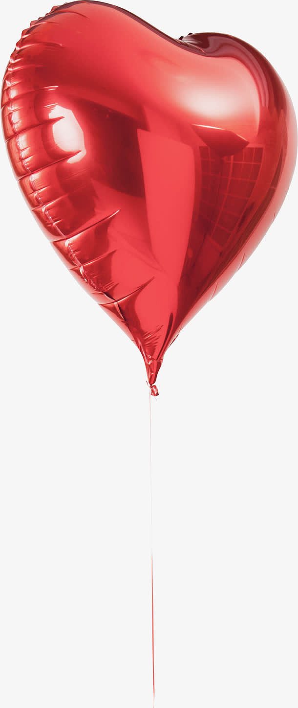 红色情人节爱心气球