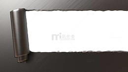 黑色撕裂纸卷