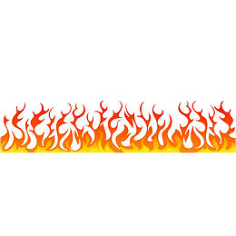卡通红色的火焰标志PNG