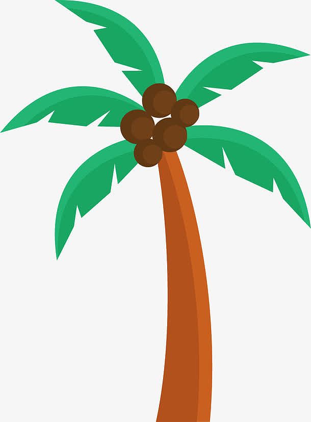 椰子树矢量热带夏威夷