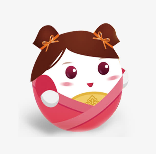 可爱的女瓷娃娃