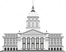 灰色圆顶建筑素材