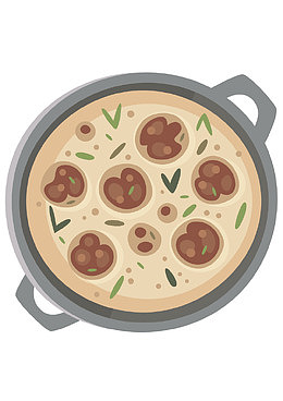 矢量卡通手绘美食
