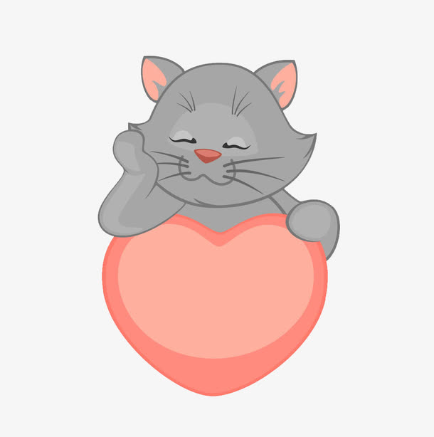 关键词 : 猫咪,小猫,猫,胡子,小猫咪,胡须,卡通,动物,宠物,托腮,心形