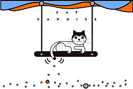 坐在门窗上面的小猫