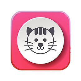 圆角矩形里面的猫咪头像