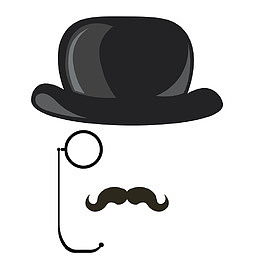 卡通帽子小胡子