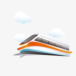 动态卡通动车矢量图