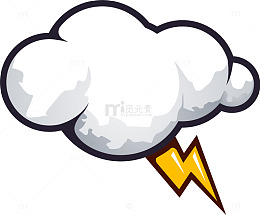 卡通红色白云云朵