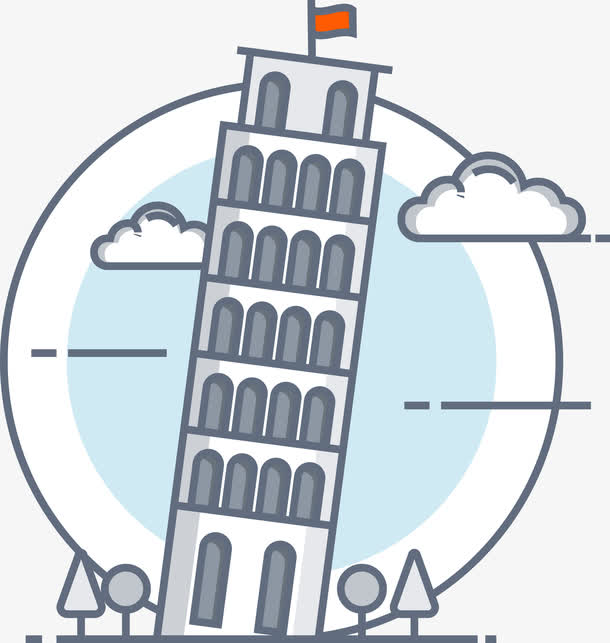 关键词 : 倾斜,卡通,高楼,红旗,白云,png装饰,png图形,装饰,矢量,矢量