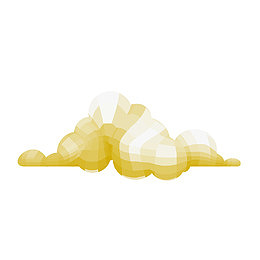 矢量扁平创意C4D天空白云