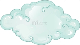 卡通云朵装饰图案
