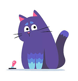 准备开饭的的小猫咪