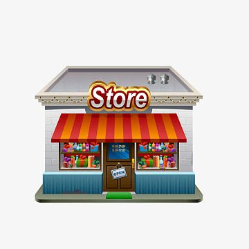 超市卡通图素材_超市卡通图图片元素-觅元素