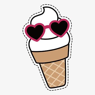冰激凌卡通图素材_冰激凌卡通图图片元素-觅元素