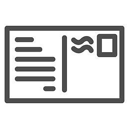 国信封朋友信后明信片邮票旅行图