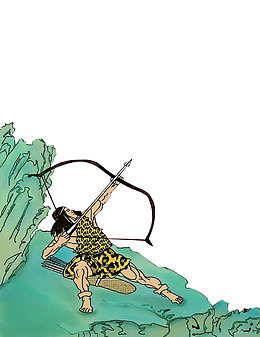 卡通绘本后羿射日