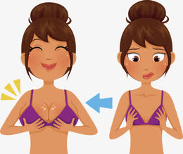 卡通人物丰胸后的女性素元