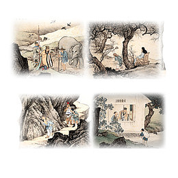 孝道文化古代图画