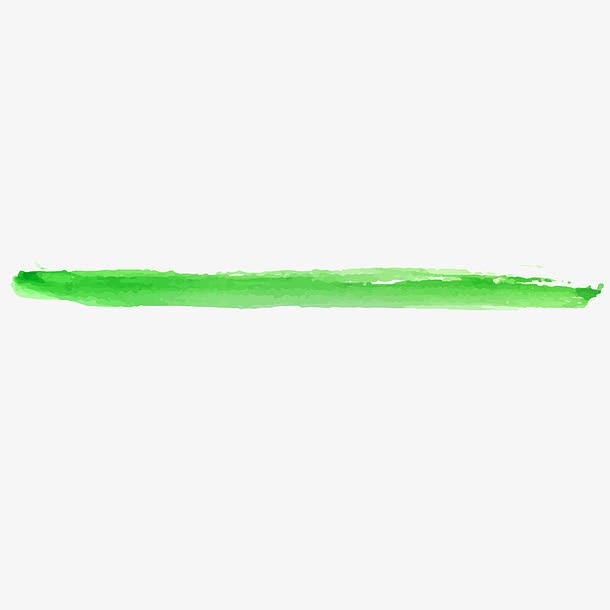 矢量水墨分割线绿色
