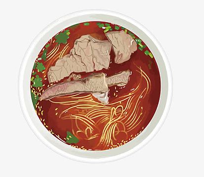 矢量牛肉面