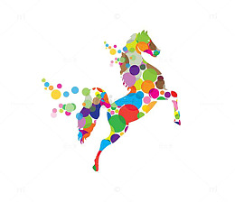 彩色小马
