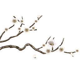 中国风水墨梅花免抠图