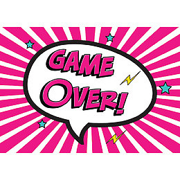 game over卡通字