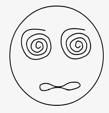 卡通人物眩晕表情