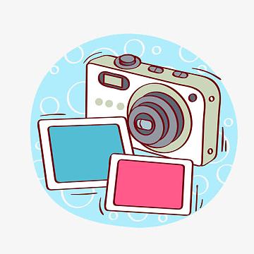 卡通相机聚焦图标