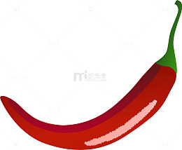 手绘红色辣椒