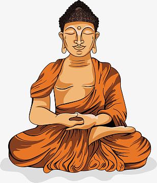 手绘风中国如来佛祖