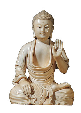 白瓷释迦牟尼佛坐像
