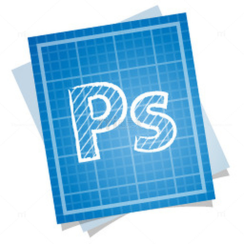 Adobe photoshop蓝图图标