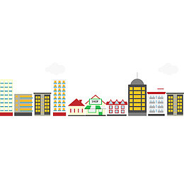 楼房矢量图欧式建筑