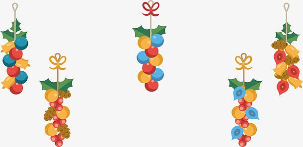 彩色圆球圣诞挂饰