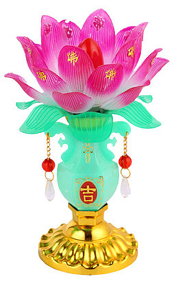 荷花上坟灯图片素材