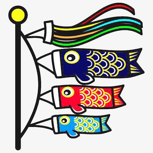 三色鲤鱼旗logo